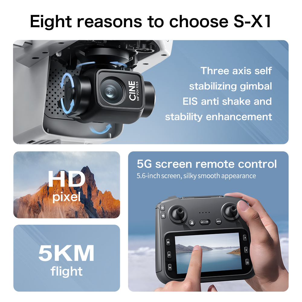 Dron Aéreo Original S-X1 GPS P - Drone Gps Mount reseña y precio