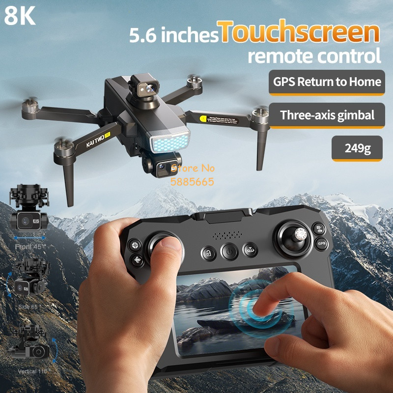 Dron RC FPV con Pantalla Tácti - Drone Gimbal reseña y precio